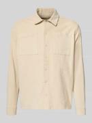 Blend Regular Fit Hemdjacke aus Cord Modell 'FABER' in Offwhite, Größe...