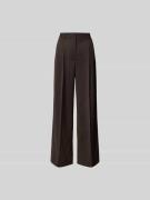 Filippa K Stoffhose mit Bundfalten in Dunkelbraun, Größe 34