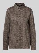 Marc O'Polo Relaxed Fit Hemdbluse aus reiner Baumwolle in Dunkelgrau, ...