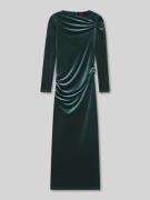HUGO Slim Fit Maxikleid aus Samt Modell 'NARTECO' in Dunkelgruen, Größ...