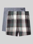 Schiesser Boxershorts mit elastischem Bund im 2er-Pack in Mittelgrau M...