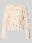 Jake*s Casual Pyjama-Oberteil mit Rundhalsausschnitt in Ecru, Größe L