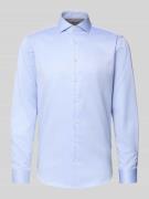 Jake*s Regular Fit Business Hemd aus Baumwolle mit Haikragen in Bleu, ...