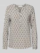 Christian Berg Woman Regular Fit Bluse aus Viskose mit V-Ausschnitt in...