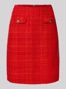 Christian Berg Woman Knielanger Rock in Bouclé-Optik in Hellrot, Größe...