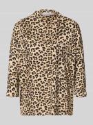 Christian Berg Woman Longsleeve mit Stehkragen in Sand, Größe L