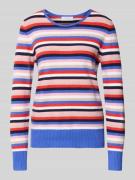 Christian Berg Woman Strickpullover mit gerippten Abschlüssen in Royal...