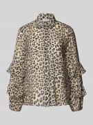 Christian Berg Woman Regular Fit Bluse aus Viskose-Mix mit Volants in ...