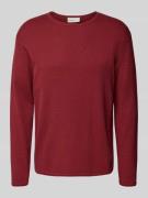 Tom Tailor Denim Regular Fit Strickpullover aus reiner Baumwolle in Ro...