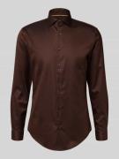 Jake*s Slim Fit Businesshemd aus Baumwolle mit Haifischkragen in Hazel...