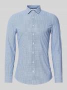 Jake*s Super Slim Fit Business Hemd mit Kentkragen in Bleu, Größe 35/3...