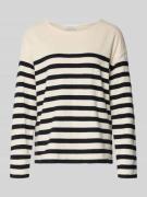 Marc O'Polo Regular Fit Langarmshirt aus reiner Baumwolle in Weiss, Gr...