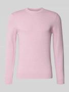 MCNEAL Strickpullover aus Baumwoll-Kaschmir-Mix mit Rundhalsausschnitt...