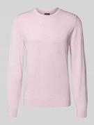 MCNEAL Strickpullover mit gerippten Abschlüssen in Hellrosa Melange, G...