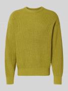 JAKE*S STUDIO MEN Loose Fit Strickpullover mit Woll-Anteil in Gruen Me...