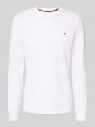 Christian Berg Men Longsleeve mit Strukturmuster und Rundhalsausschnit...