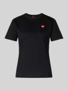 HUGO Regular Fit T-Shirt aus reiner Baumwolle Modell 'DAMACIA' in Blac...