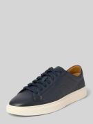 BOSS Low Top Sneaker aus Leder Modell 'KIERAN_TENN_BUSTD' in Marine, G...