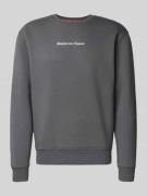 Alpha Industries Sweatshirt mit Logo und Rundhalsausschnitt in Dunkelg...