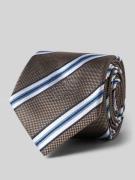 Monti Krawatte aus reiner Seide in Taupe, Größe 1