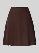 Tom Tailor Denim Ausgestellter Mini-Rock aus Viskose-Mix in Schoko Mel...