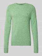Tommy Hilfiger Regular Fit Strickpullover aus feinster Wolle in Hellgr...