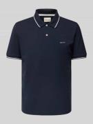 Gant Poloshirt mit Label-Stitching in Marine, Größe S
