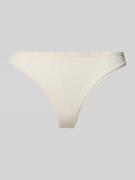 TOMMY HILFIGER String aus Baumwoll-Mix in Offwhite, Größe L