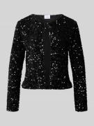Vila Jacke mit Paillettenbesatz Modell 'FAITH' in Black, Größe L