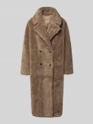 Smith and Soul Mantel aus Teddyfell in Taupe, Größe XL