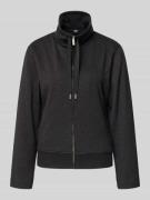 BOSS Relaxed Fit Sweatjacke aus Baumwoll-Mix Modell 'MONOGRAM' in Blac...