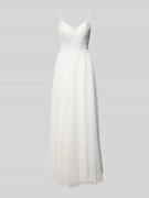 Luxuar Regular Fit Brautkleid mit floralem Spitzenbesatz in Offwhite, ...