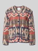 Mustang Regular Fit Blazer mit V-Ausschnitt Modell 'Roxbury' in Dunkel...