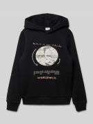 s.Oliver RED LABEL Regular Fit Hoodie aus Baumwoll-Mix in Black, Größe...