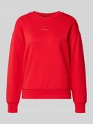 ARMANI EXCHANGE Sweatshirt aus Viskose-Mix mit Label-Stitching in Rot,...