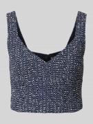 BOSS Regular Fit Blusentop mit V-Ausschnitt Modell 'Balitar' in Marine...