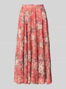 ADLYSH Midirock mit seitlichen Eingrifftaschen in Hellrot, Größe S