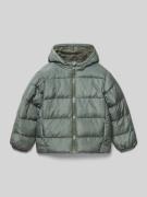 Blue Seven Regular Fit Steppjacke mit Kapuze in Oliv, Größe 104