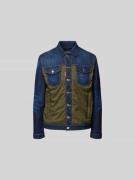 Dsquared2 Regular Fit Jeansjacke mit Brusttaschen in Marine, Größe 52