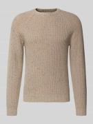 Only & Sons Regular Fit Strickpullover aus Baumwoll-Mix mit Woll-Antei...