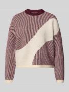 Pieces Loose Fit Strickpullover mit Allover-Muster Modell 'LINNA' in D...