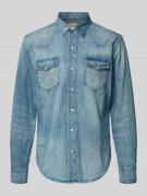 Polo Ralph Lauren Freizeithemd in Denim-Optik in Blau, Größe L