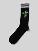 Happy Socks Socken mit geripptem Abschluss in Black, Größe 41-46