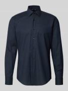 BOSS Regular Fit Freizeithemd aus Baumwoll-Mix Moell 'JOE' in Marine, ...