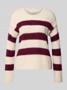 Milano Italy Strickpullover mit Rundhalsausschnitt in Dunkelrot, Größe...