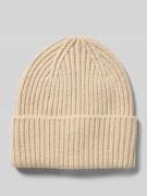 Someday Mütze mit breitem Umschlag Modell 'Beky soft' in Beige Melange...