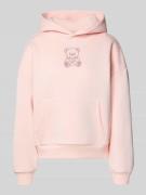 Review Hoodie mit Kapuze in Rose, Größe L
