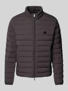 Emporio Armani Steppjacke mit Label-Patch in Anthrazit, Größe 50