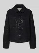 FREE/QUENT Jacke mit Pailletten Modell 'SHOW' in Black, Größe M