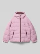 Roxy Steppjacke mit Reißverschlusstaschen Modell 'SNOWYHILL' in Mauve,...